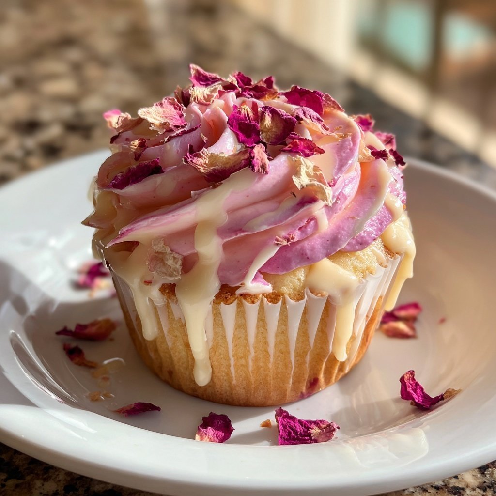 Rose Petal Cupcake Delight