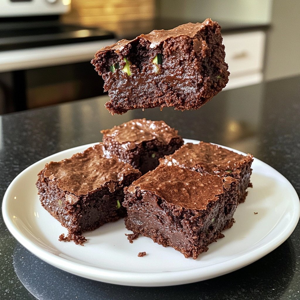 Zucchini Fudgy Brownie Bites