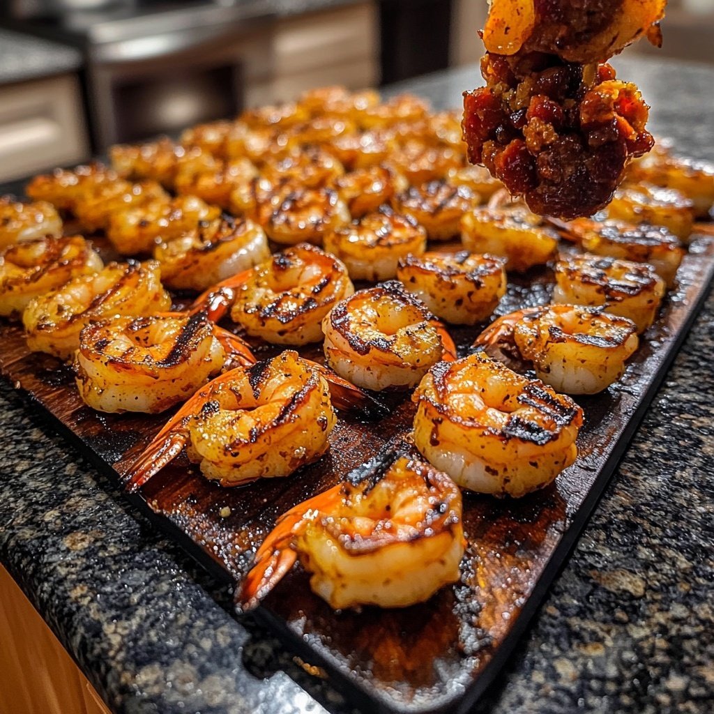 Grilled Shrimp and Chorizo Appetizers