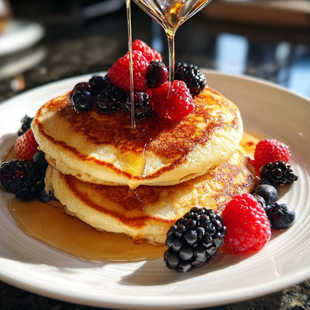 Gluten-Free Ricotta Pancakes with Almond Flour​