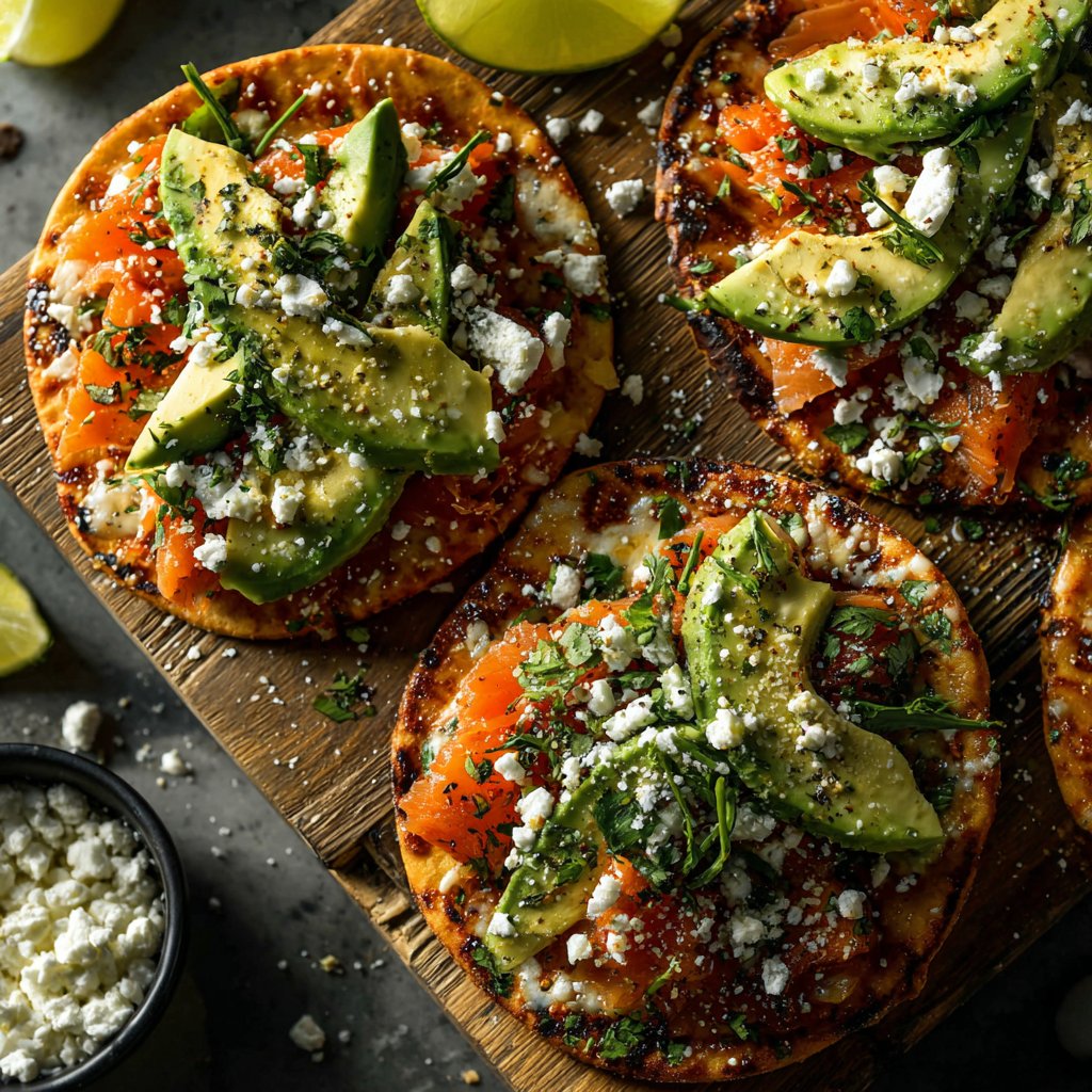 Zesty Salmon Tostadas