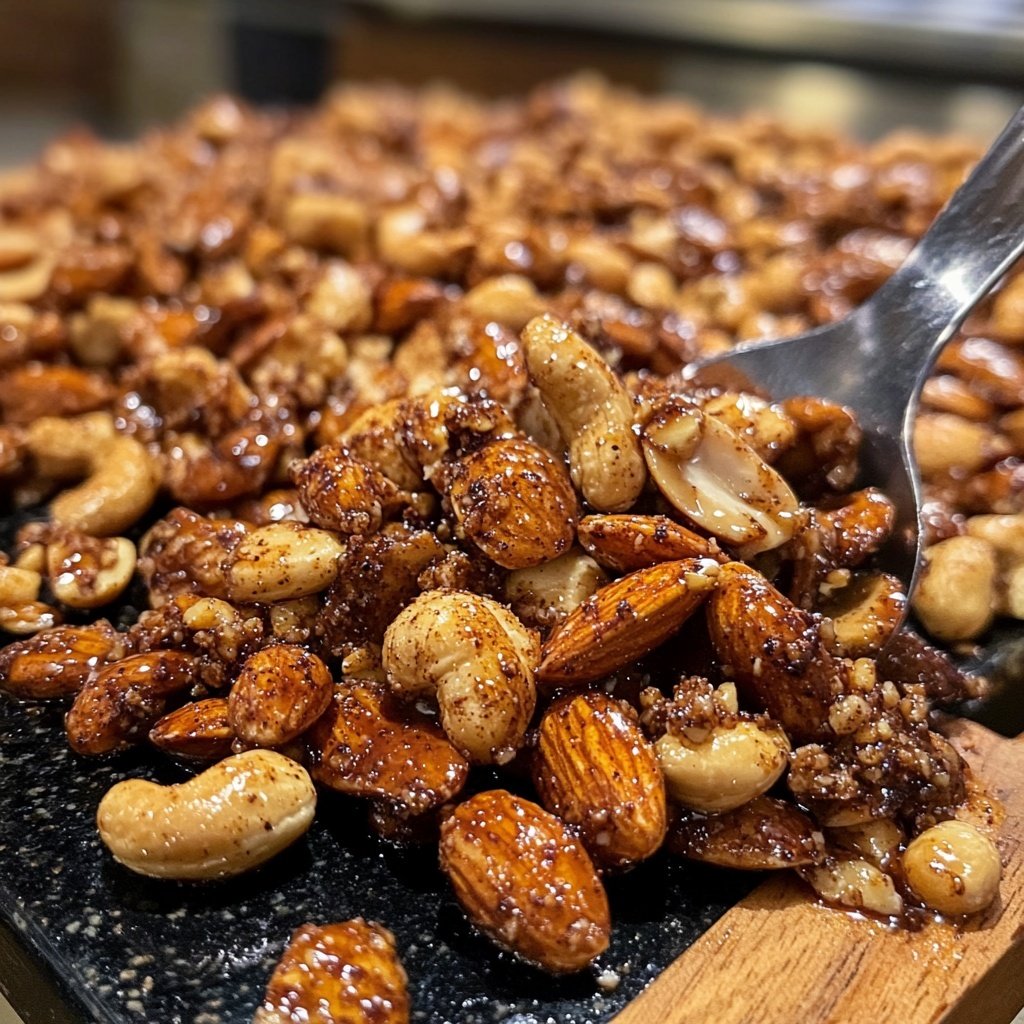 Sweet, Salty, Spicy Party Nuts