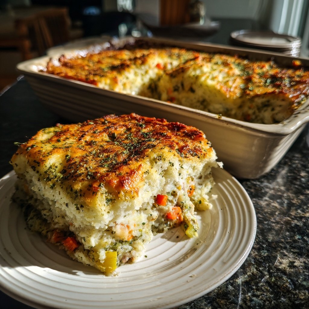 Pesto Chicken Shepherd's Pie Bake