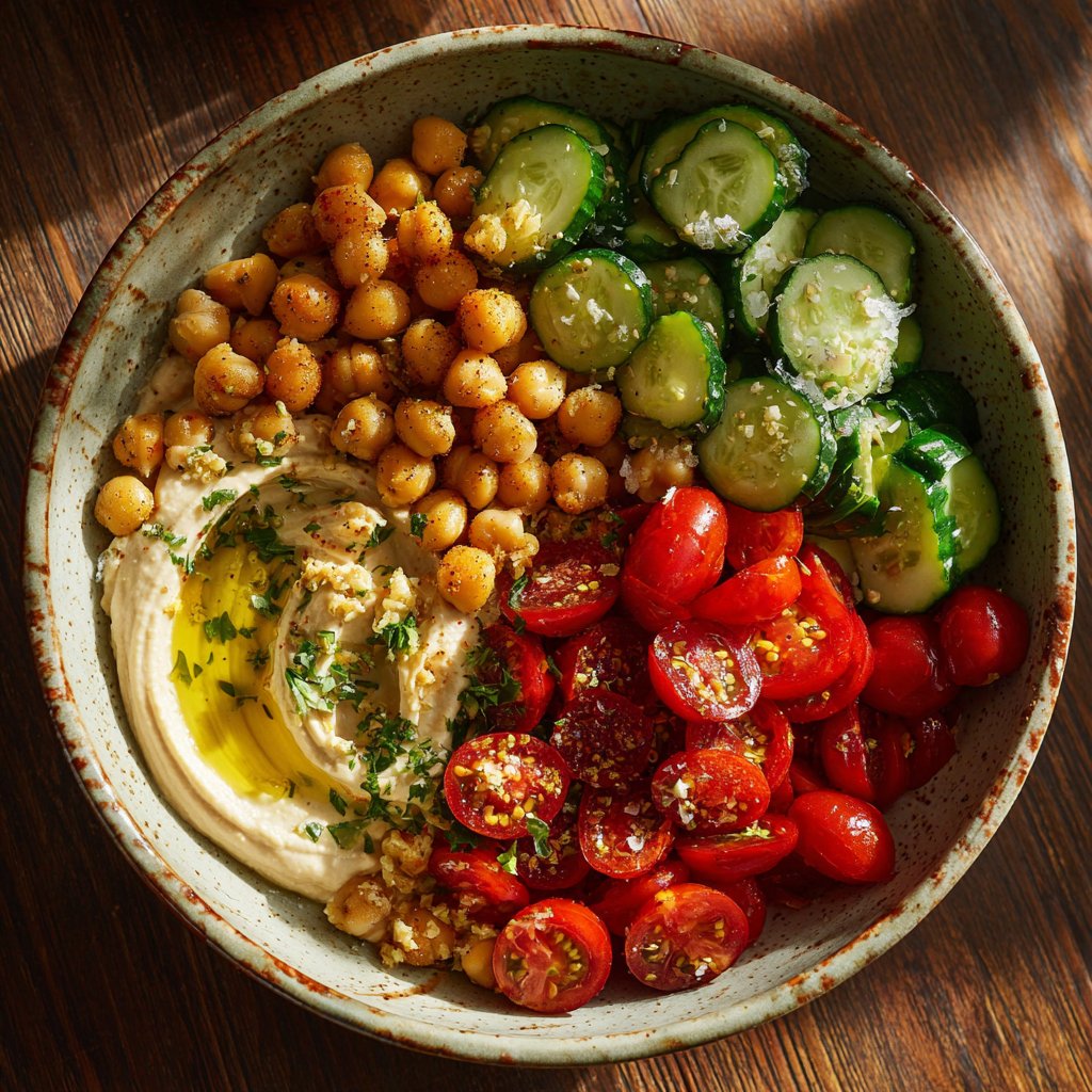 Mediterranean Chickpea Buddha Bowls
