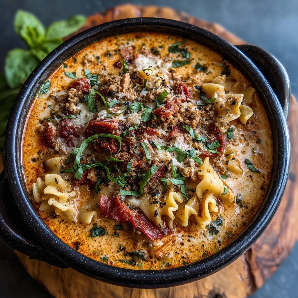 Instant Pot Lasagna Soup Comfort Food