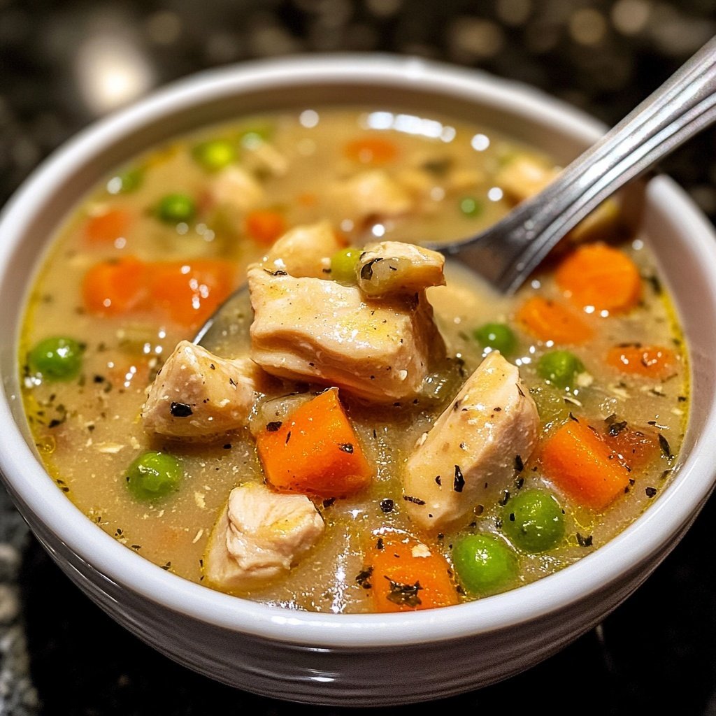 Healthy Chicken Pot Pie Soup