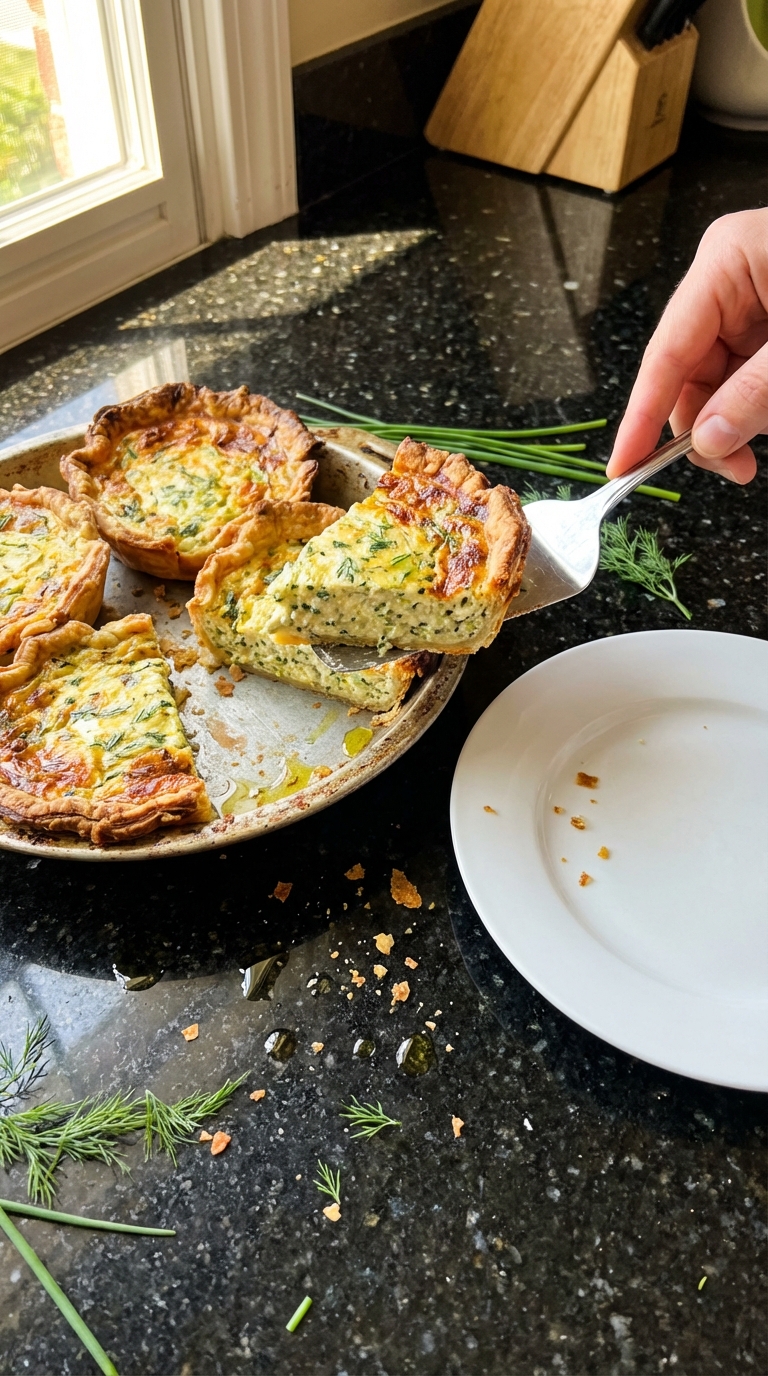 Zucchini Cottage Cheese Quiches
