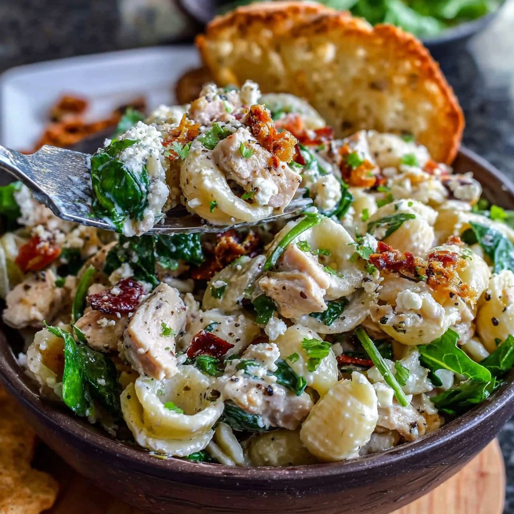Turkey and Spinach Pasta Salad