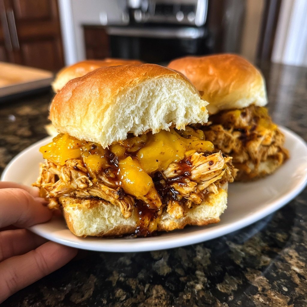 Mango Habanero Chicken Sliders