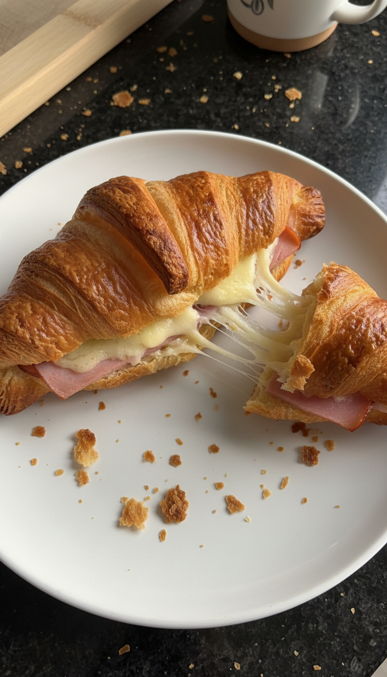 Classic Ham and Cheese Croissant