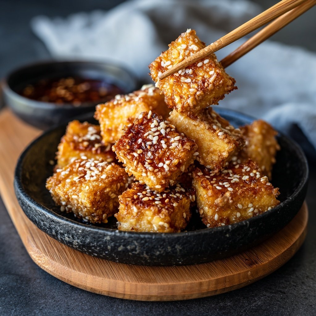 Crispy Sesame Tofu Air Fryer
