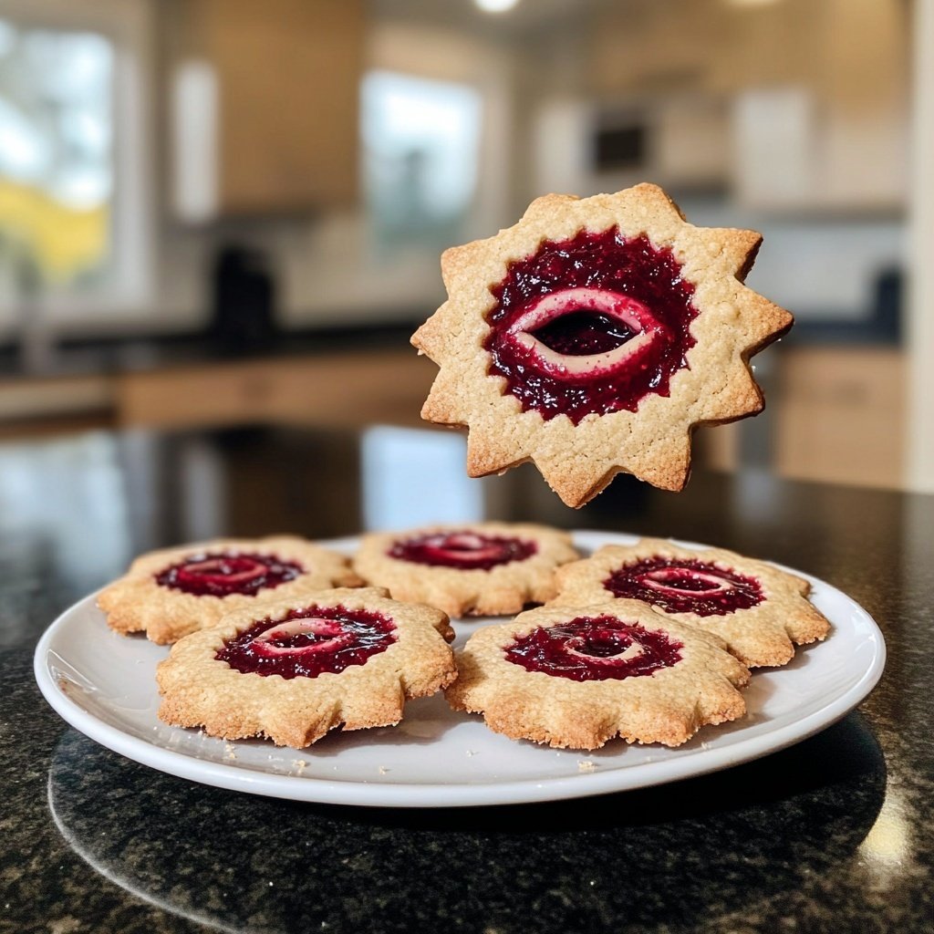 Jam-Filled Linzer Eye Cookies