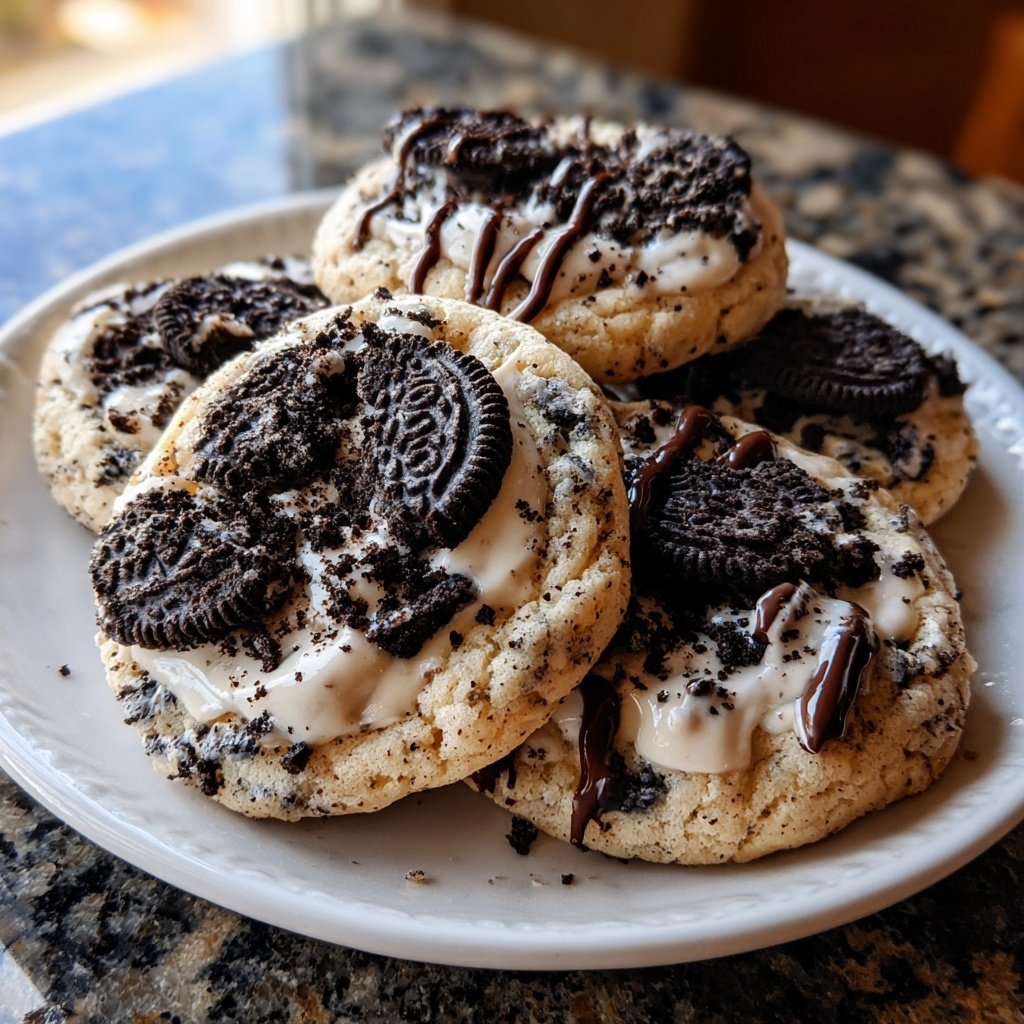 Crumbl Cookies and Cream Milkshake Cookies