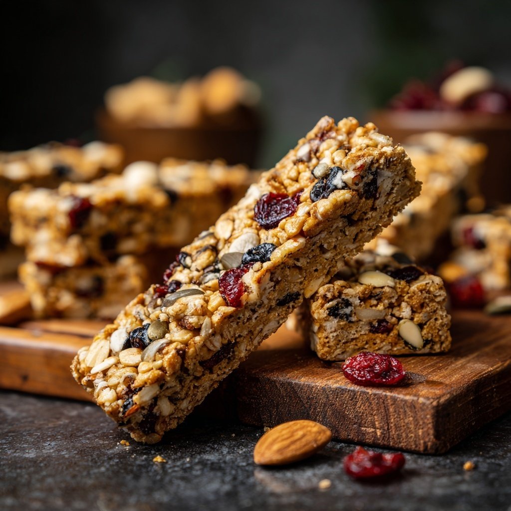 Nutty Protein Trail Mix Bars