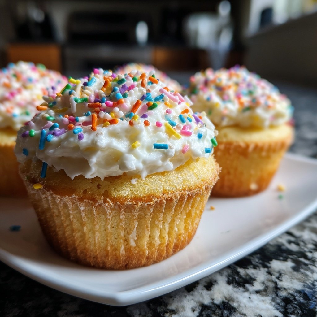 One-Bowl Vanilla Cupcakes with Buttercream Frosting