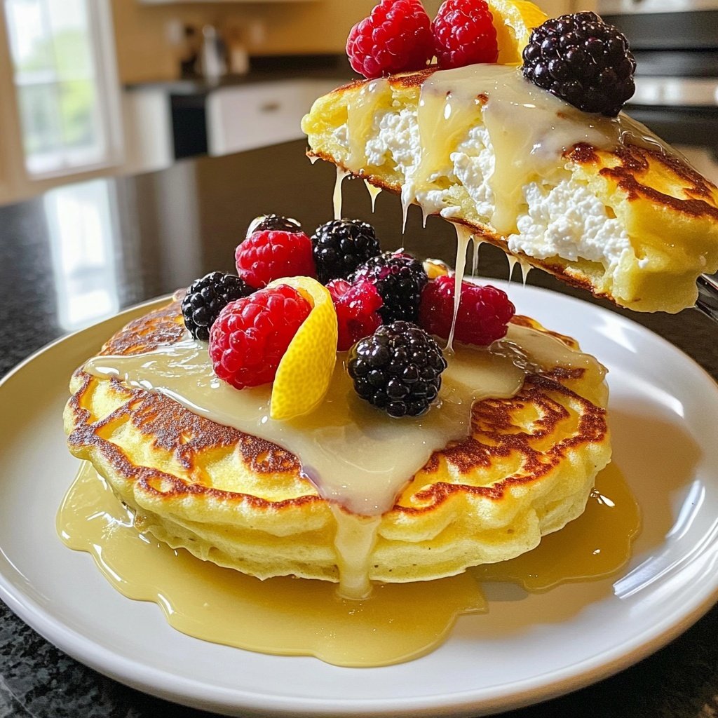 Moist Lemon Ricotta Pancakes