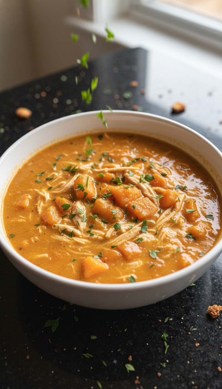 Sweet Potato Soup with Chicken