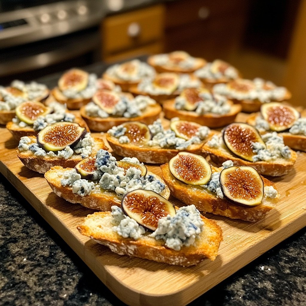 Fig Blue Cheese Crostini