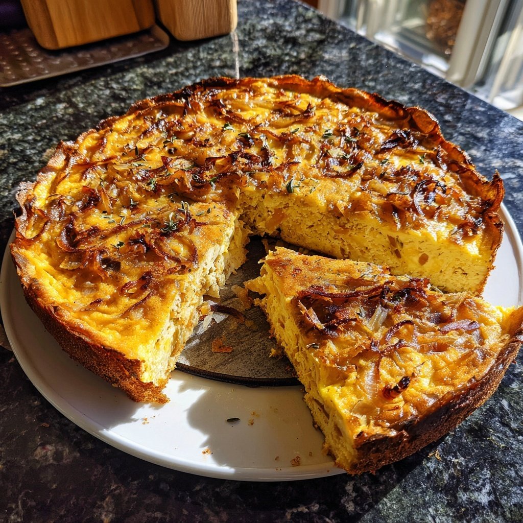 Savory Caramelized Onion Frittata