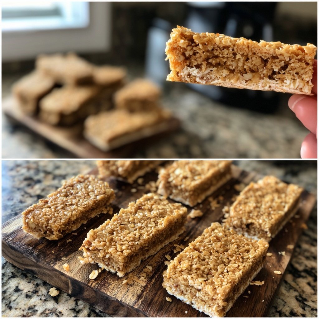 Chewy Vanilla Oat Bars