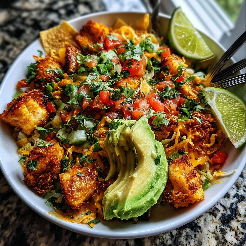 Air Fryer Fish Taco Bowls