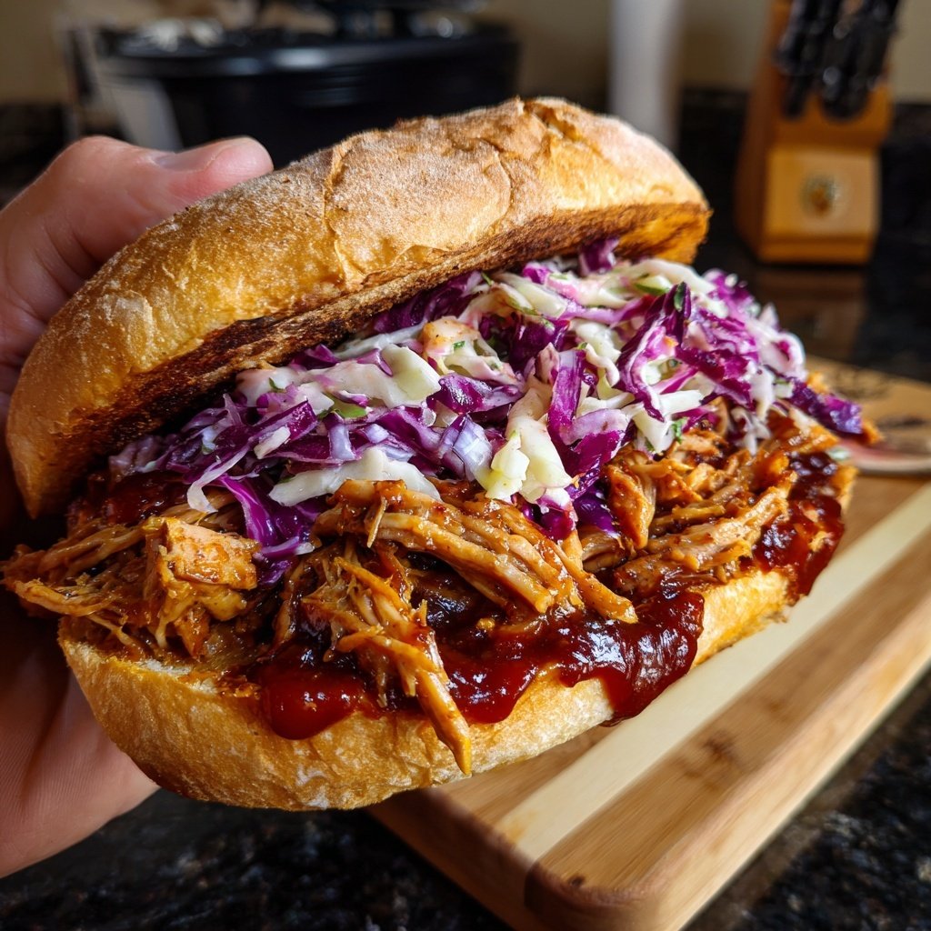 Pulled Pork Sandwich Slow Cooker