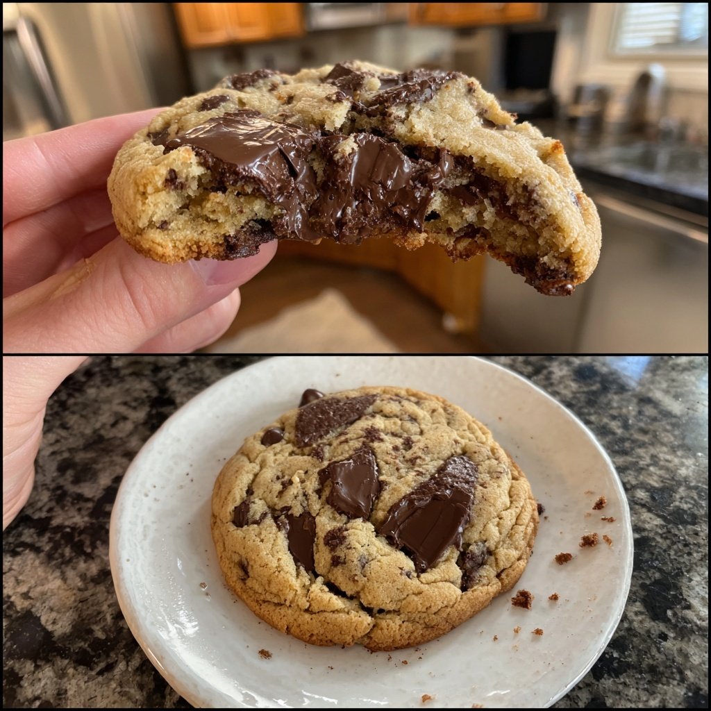 Brown Butter Dubai Chocolate Chip Cookies